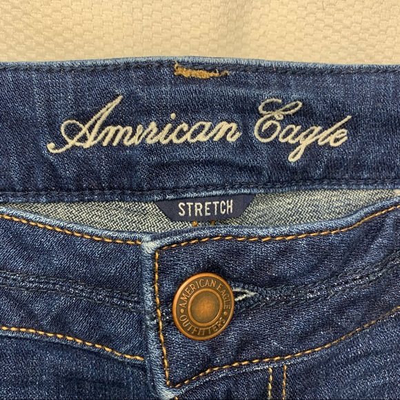 American Eagle Stretch Denim Shorts Size 14 - Picture 3 of 6
